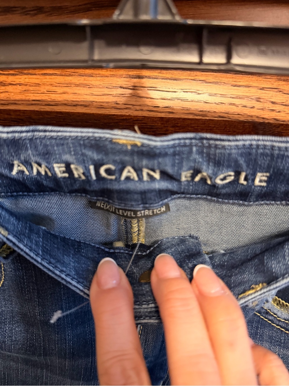 American Eagle Outfitters Dark Blue Stretch Jeggings